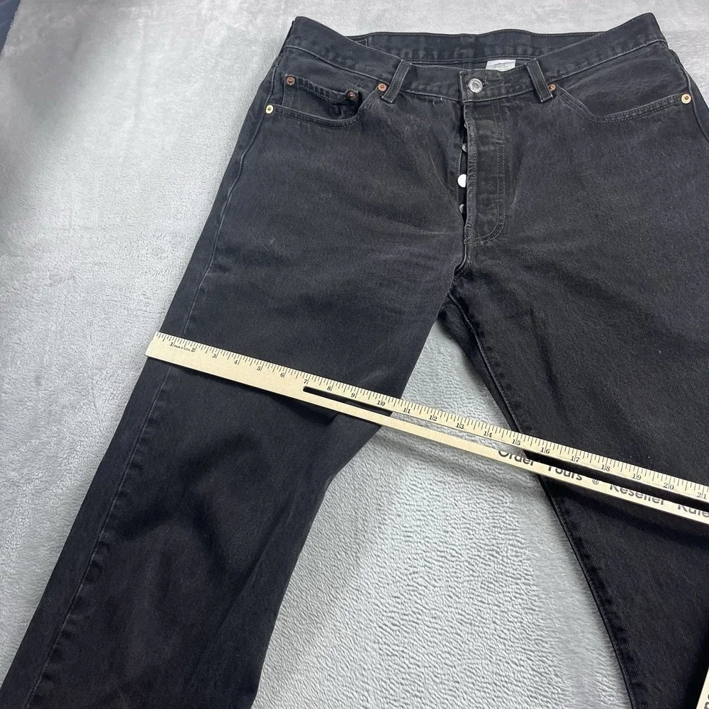 VINTAGE Levi's 501‎ xx Jeans Mens 36x34* Black Button Fly Straight Leg